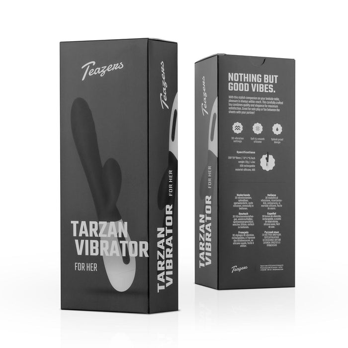 Teazers Tarzan Vibrator Schwarz 20 cm