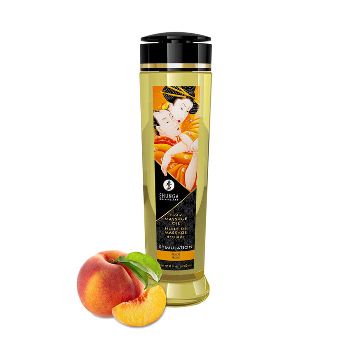 Shunga Massageöl Stimulation Peach 240 ml