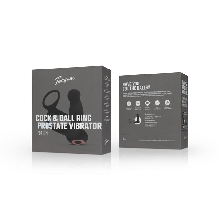 Teazers Cock & Ball Ring Prostata-Vibrator