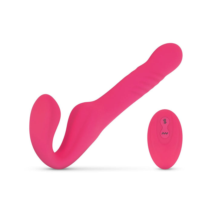 Teazers Bandloser Strapon-Vibrator 24 cm