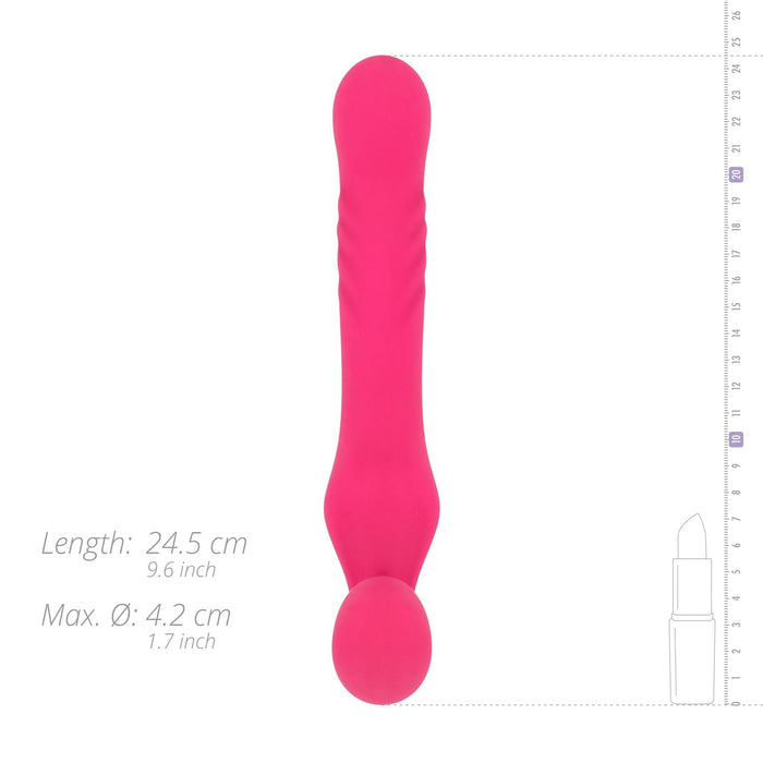 Teazers Bandloser Strapon-Vibrator 24 cm