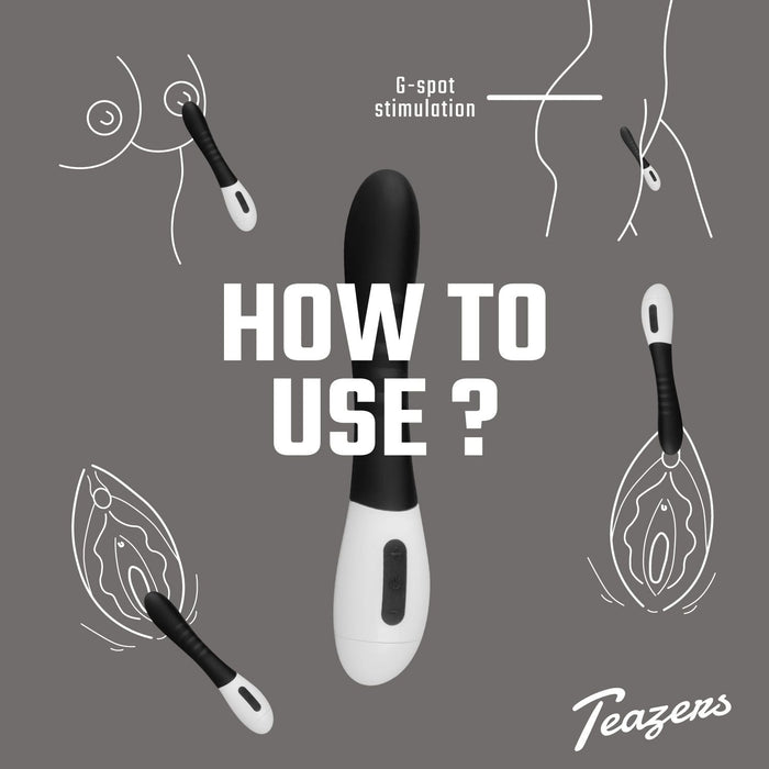 Teazers G-Punkt Vibrator Schwarz 20 cm
