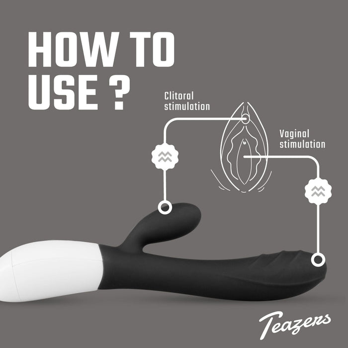 Teazers Tarzan Vibrator Schwarz 20 cm