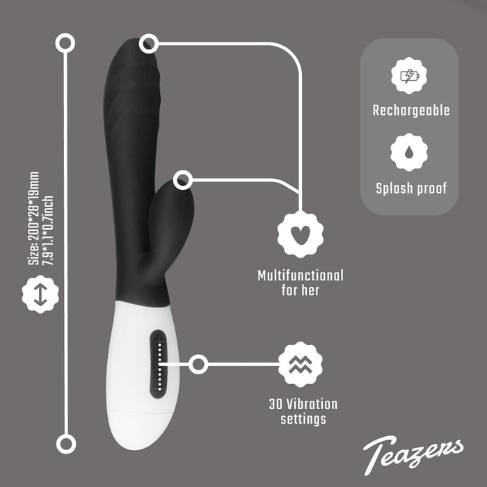 Teazers Tarzan Vibrator Schwarz 20 cm