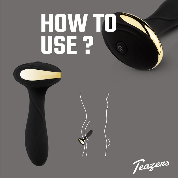 Teazers Analvibrator Schwarz 13 cm