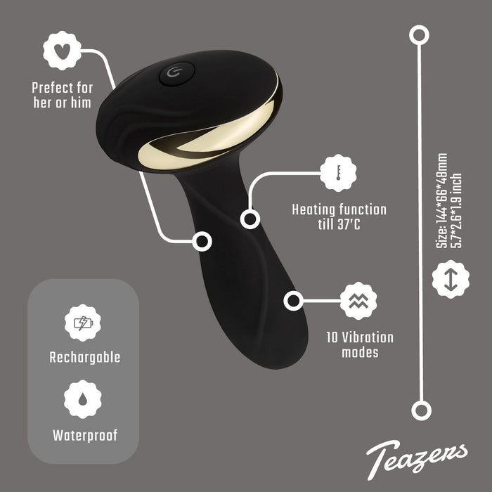Teazers Analvibrator Schwarz 13 cm