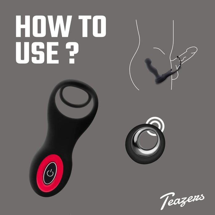 Teazers Cock & Ball Ring Prostata-Vibrator