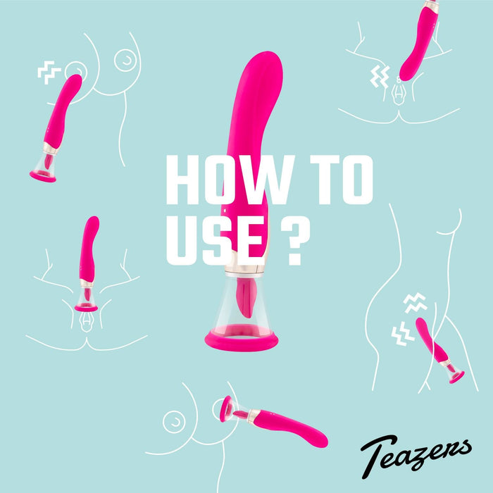 Teazers Vagina-Pumpe & G-Punkt-Vibrator 26 cm