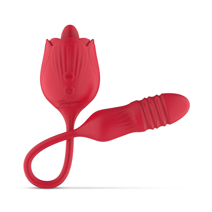 Teazers Stoßender Vibrator Mit Klitorisstimulator