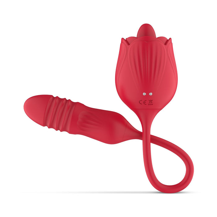 Teazers Stoßender Vibrator Mit Klitorisstimulator