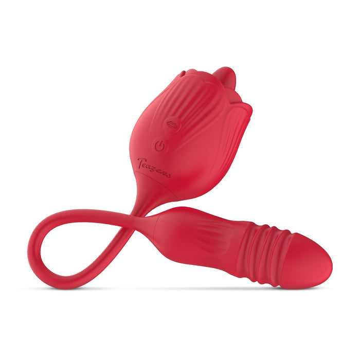 Teazers Stoßender Vibrator Mit Klitorisstimulator