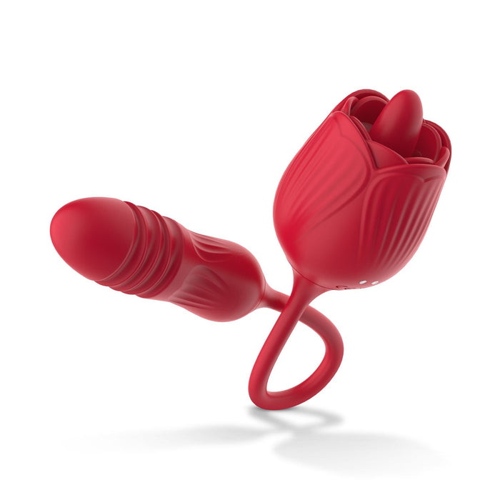 Teazers Stoßender Vibrator Mit Klitorisstimulator
