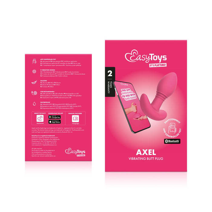 EasyToys Axel Axel Vibrierende Analplug Mit App 10 cm