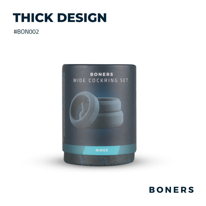 Boners Set Mit 3 Flachen Silikon Penisringen