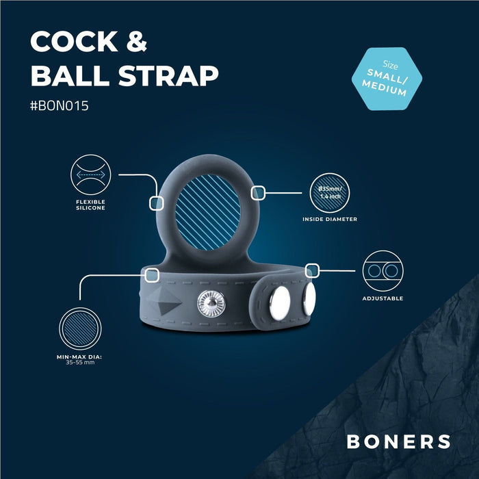 Boners Verstellbarer Cock & Ball Strap – Klein