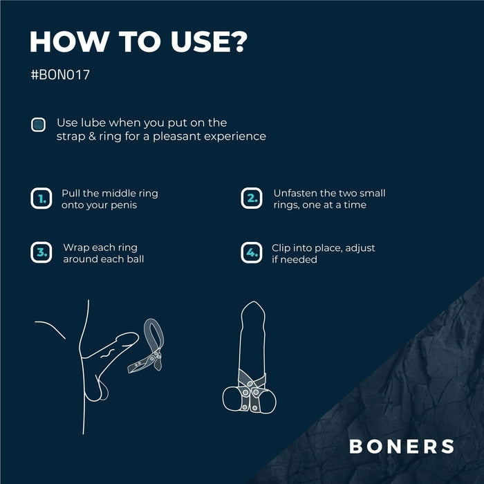 Boners Verstellbarer Hodenspreizer In 8-Form