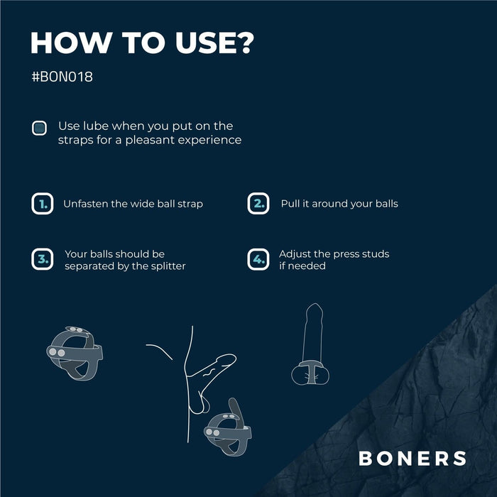 Boners Verstellbarer T-Form Hodenspreizer