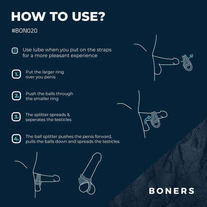 Boners Silikon-Hodenspreizer
