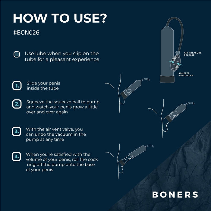 Boners Penispumpe Mit Handballpumpe