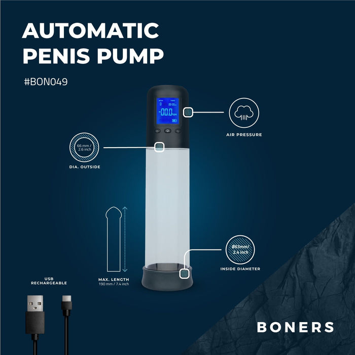 Boners Automatische Penispumpe Mit LCD-Display