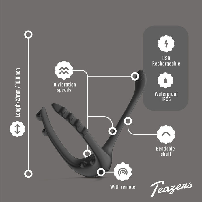 Teazers Tripple Prostata-Vibrator Mit Fernbedienung