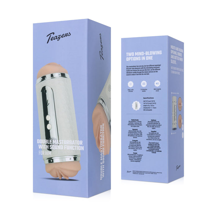 Teazers Vibrierender Masturbator Doppelseitig