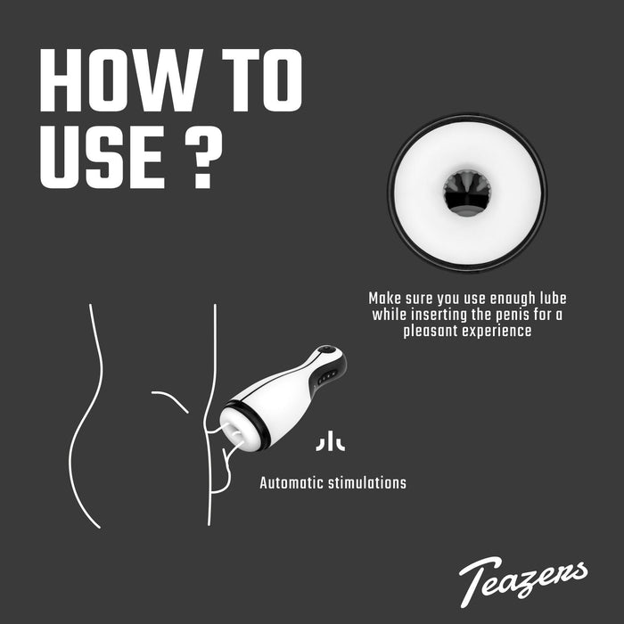 Teazers Automatischer Masturbator Weiß