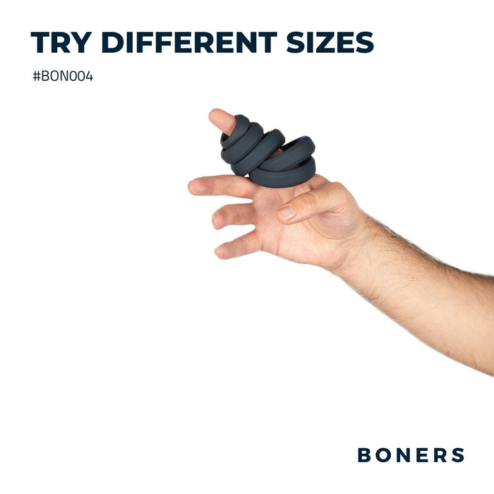 Boners Set Mit 6 Flachen Silikon Penisringen