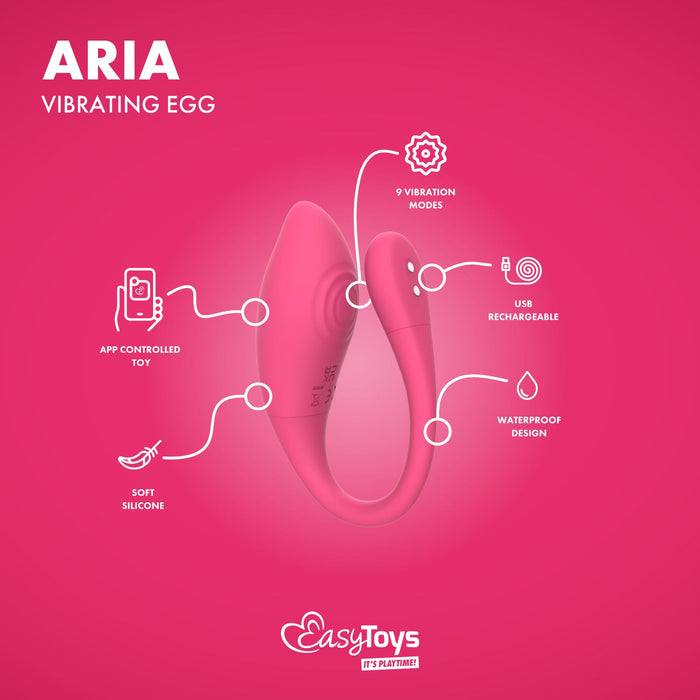 EasyToys Aria Vibrierende Ei Mit App