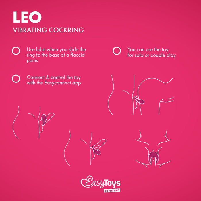 EasyToys Leo Vibrierende Penisring Mit App