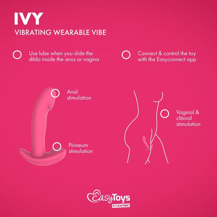 EasyToys Ivy Tragbare Vibrator Mit App 12 cm