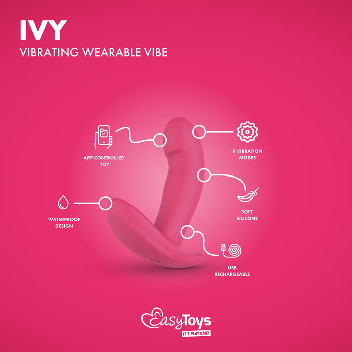 EasyToys Ivy Tragbare Vibrator Mit App 12 cm