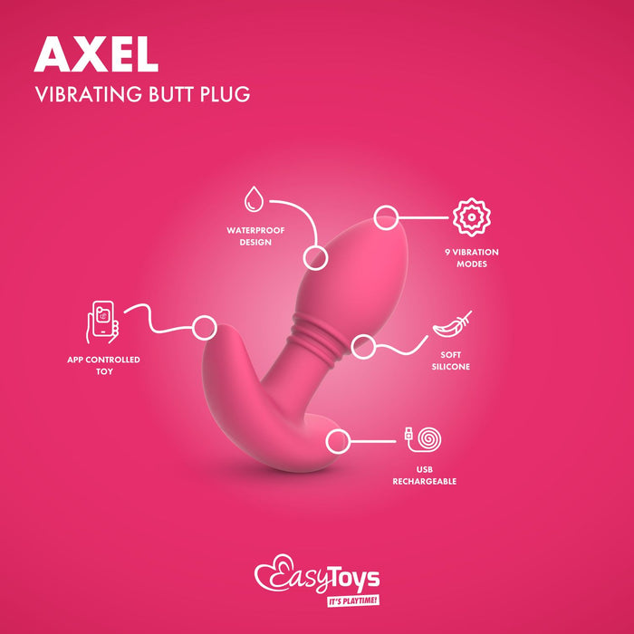 EasyToys Axel Axel Vibrierende Analplug Mit App 10 cm
