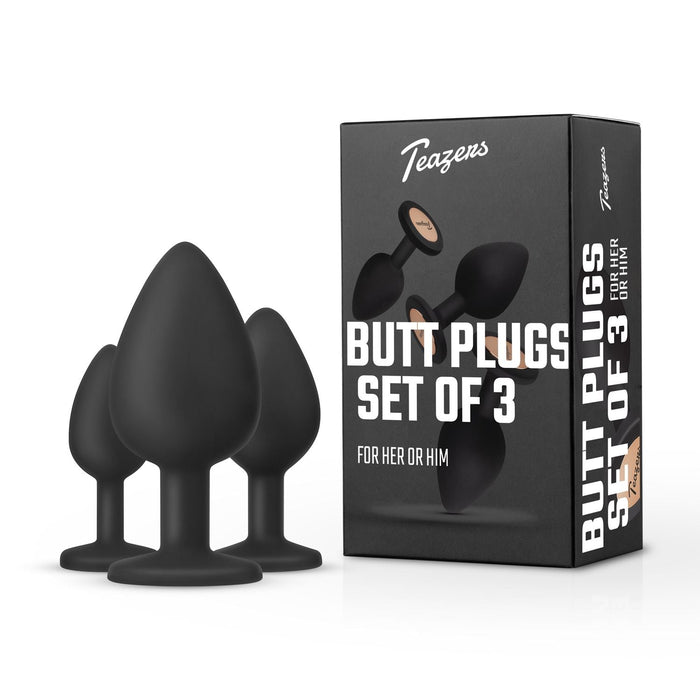 Teazers Analplug-Set Schwarz