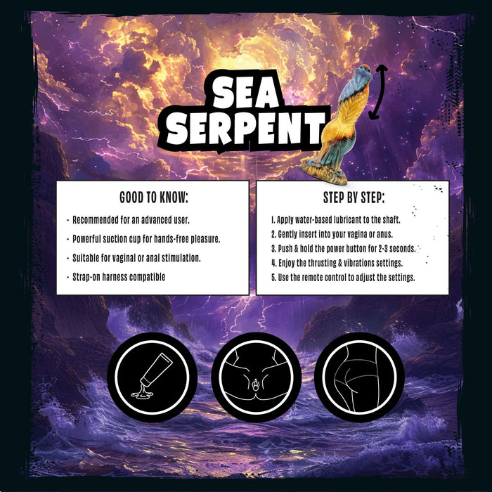 Mythical Mates Sea Serpent Stoßender Dildo 26 cm