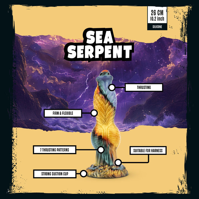 Mythical Mates Sea Serpent Stoßender Dildo 26 cm