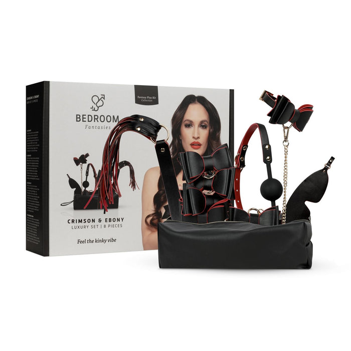 Bedroom Fantasies Crimson & Ebony Bondage-Set