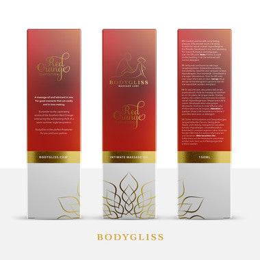 BodyGliss Massageöl Rot Orange 150 ml