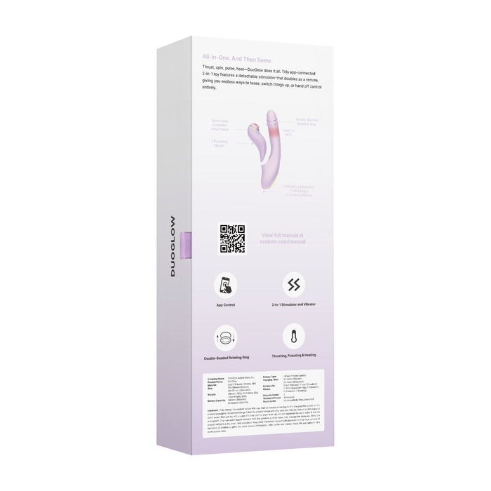 Svakom Duoglow Schubvibrator Mit App 19 cm