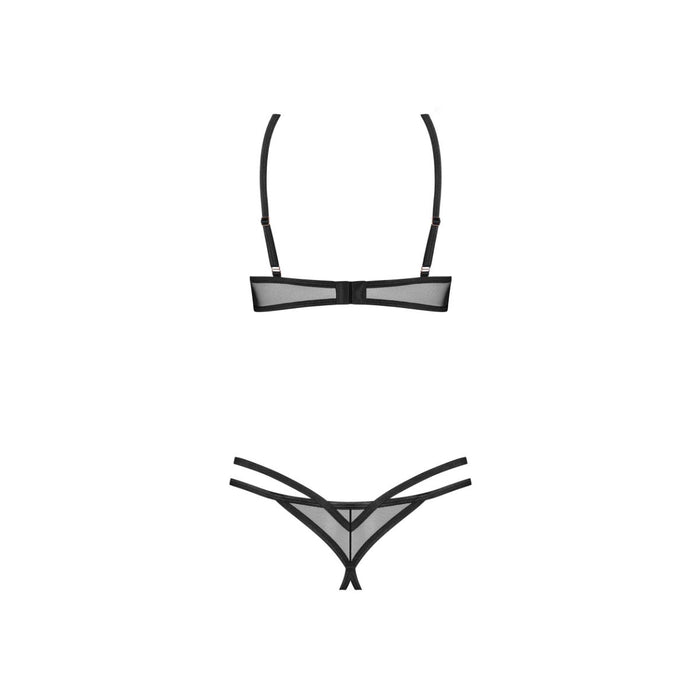 Obsessive Euridia Ouvert-Dessous-Set 2-teilig Schwarz