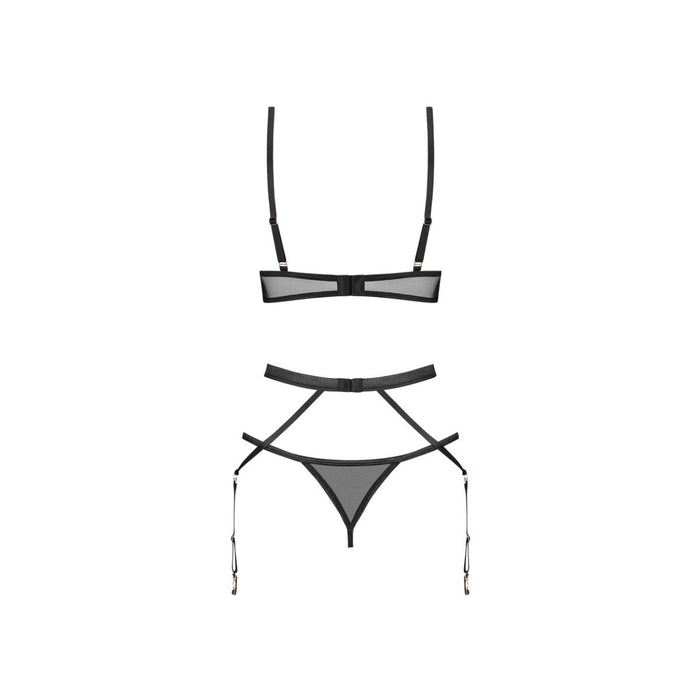 Obsessive Euridia Dessous-Set 3-teilig Schwarz