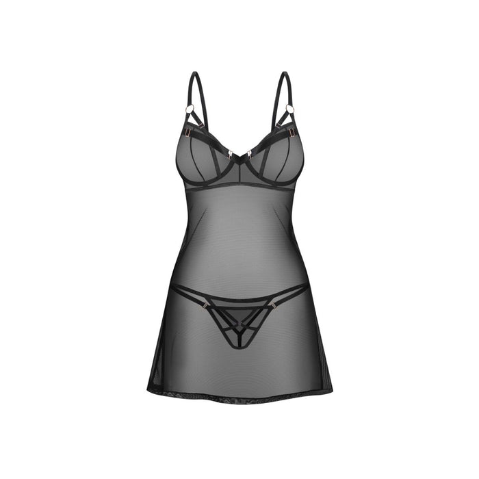 Obsessive Euridia Chemise & Tanga Schwarz