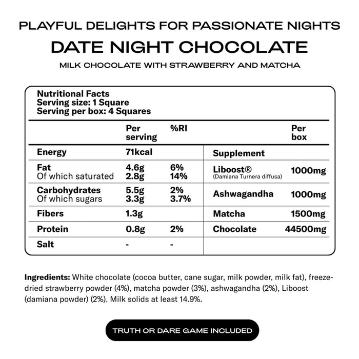 The Oh Collective - Date Night Schokolade - Matcha