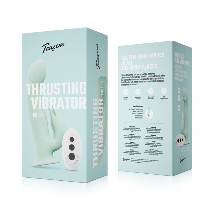 Teazers Rotierender Rabbit-Vibrator Mit Fernbedienung 20 cm