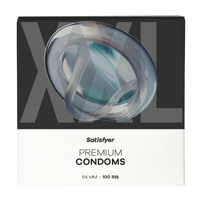 Satisfyer Premium Kondome Größe XXL (64 mm) 100 Stück