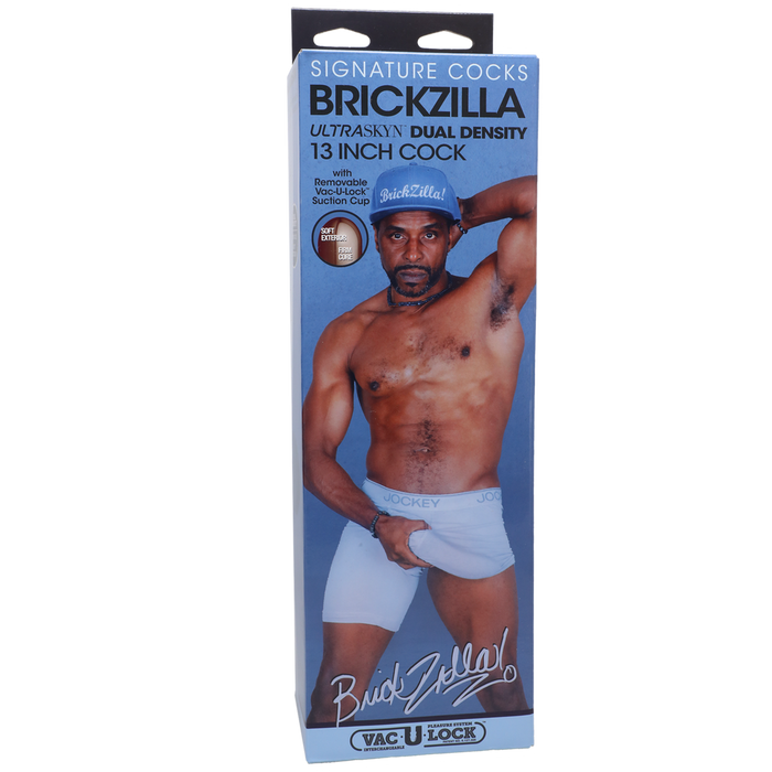 Brickzilla Realistic Ultraskyn Dildo 13 / 33 Cm Chocolate