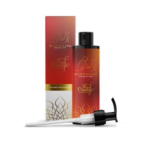 BodyGliss Massageöl Rot Orange 150 ml