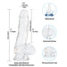 Addiction Crystal Transparante Dildo 18 cm