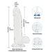Addiction Crystal Transparante Dildo 20 cm