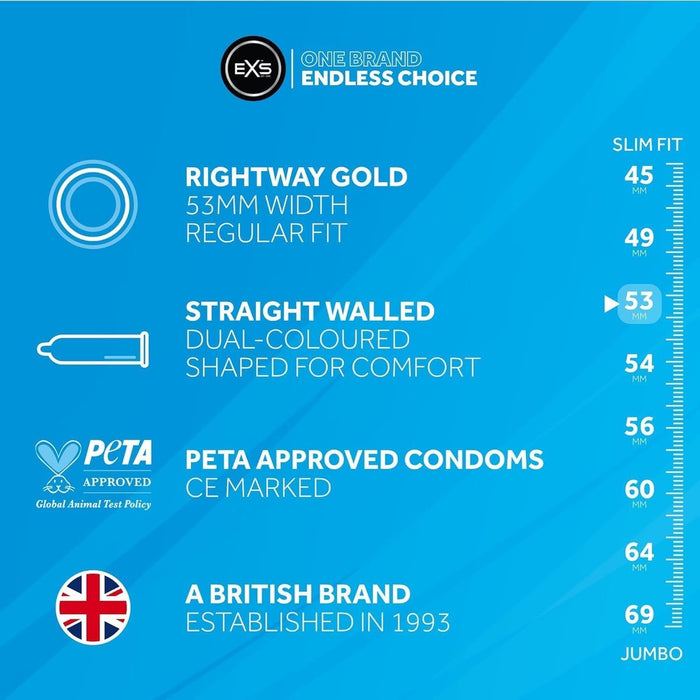 EXS Rightway Goldene Kondome 12 Stück